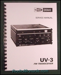 Drake UV-3 Service Manual: 11" X 17" Foldout Schematics Drake UV-3 Service Manual: 11" X 17" Foldout Schematics